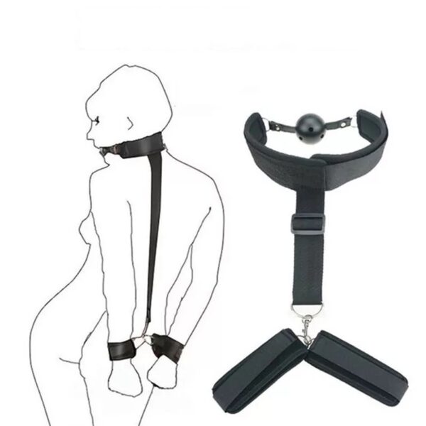 Amarre Mordaza Bondage Esposas Ajustables Sado BK-09