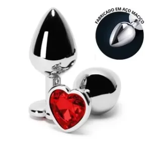 Anal Plug Metal ¨M¨ Corazón