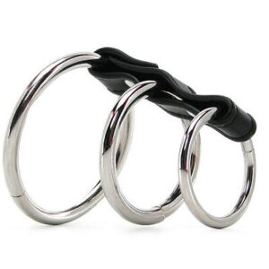 Kit de Tres Anillos  Para pene ,Acero, Ajustable. 212432002