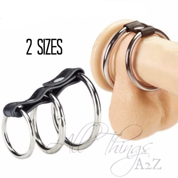 Kit de Tres Anillos  Para pene ,Acero, Ajustable. 212432002 - Image 2