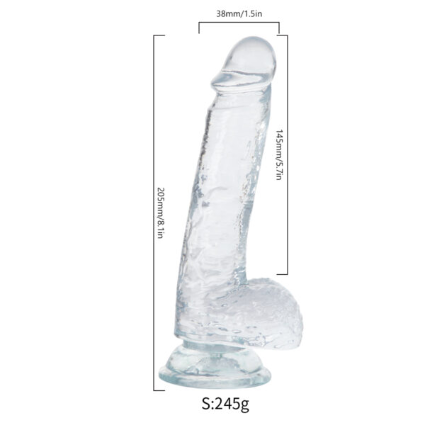 STAINLESS DILDO CON TESTUCULO "G" - Image 3