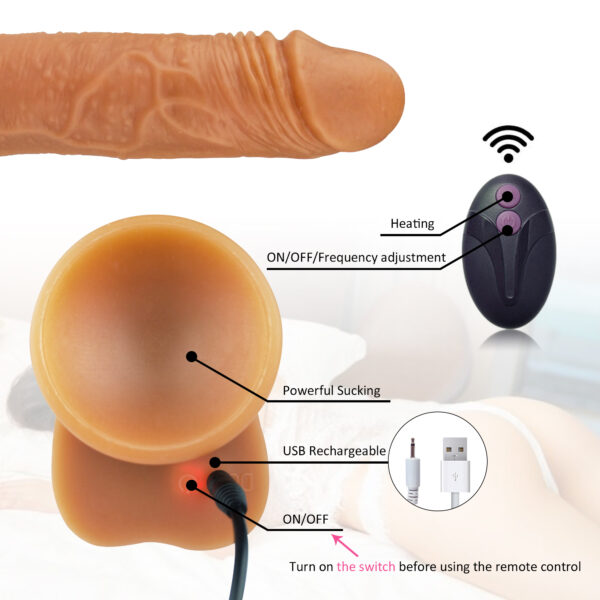 TURBILLON DILDO TELESCOPICO+RORACION USB 7 FUN SN-027 - Image 3