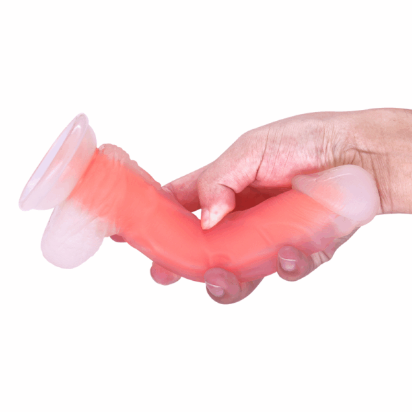 MOHSEN DILDO DE SILICON CON TESTICULOS BITONO 20 CM SN-028 - Image 2