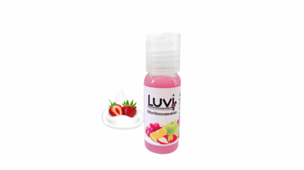 LUBRICANTE SABOR FRESAS CON CREMA 20 ML